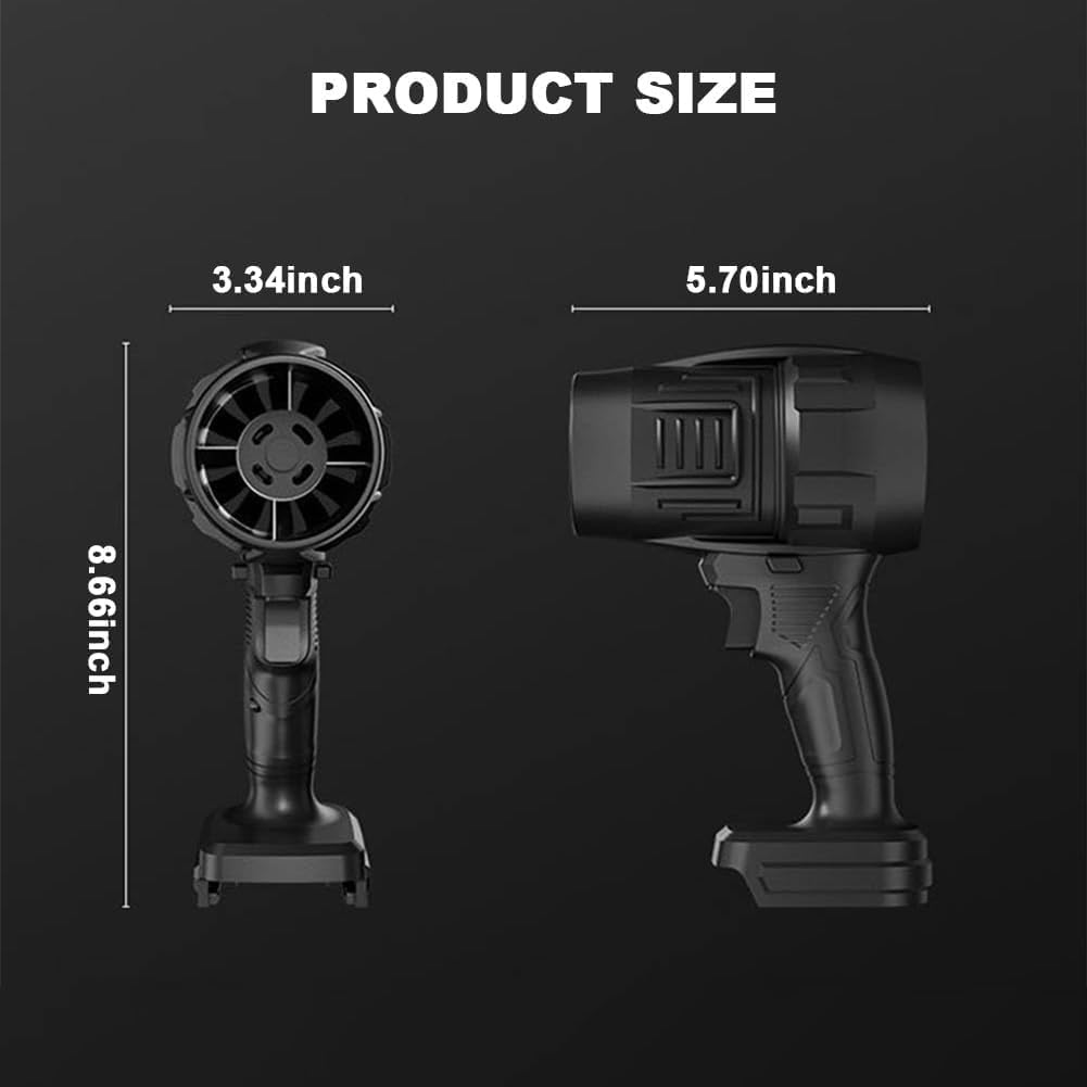 Portable Cordless Battery Powered Turbo Air Blower Black | Air Blower | SASKA Trading