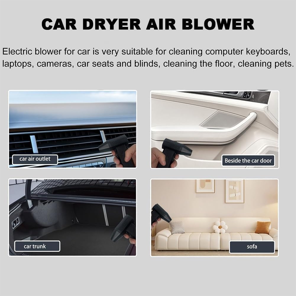 Portable Cordless Battery Powered Turbo Air Blower Black | Air Blower | SASKA Trading