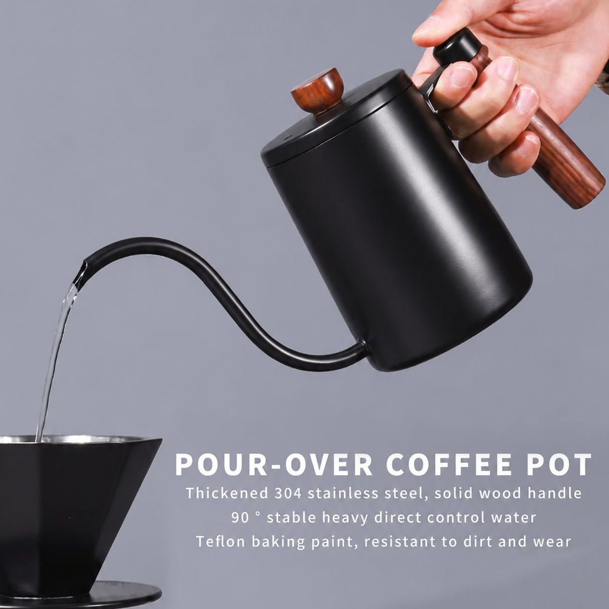Premium Pour-Over Coffee Hand Brewing Set with Precision Scale – Complete Manual Coffee Maker Kit - V60 Coffee Set