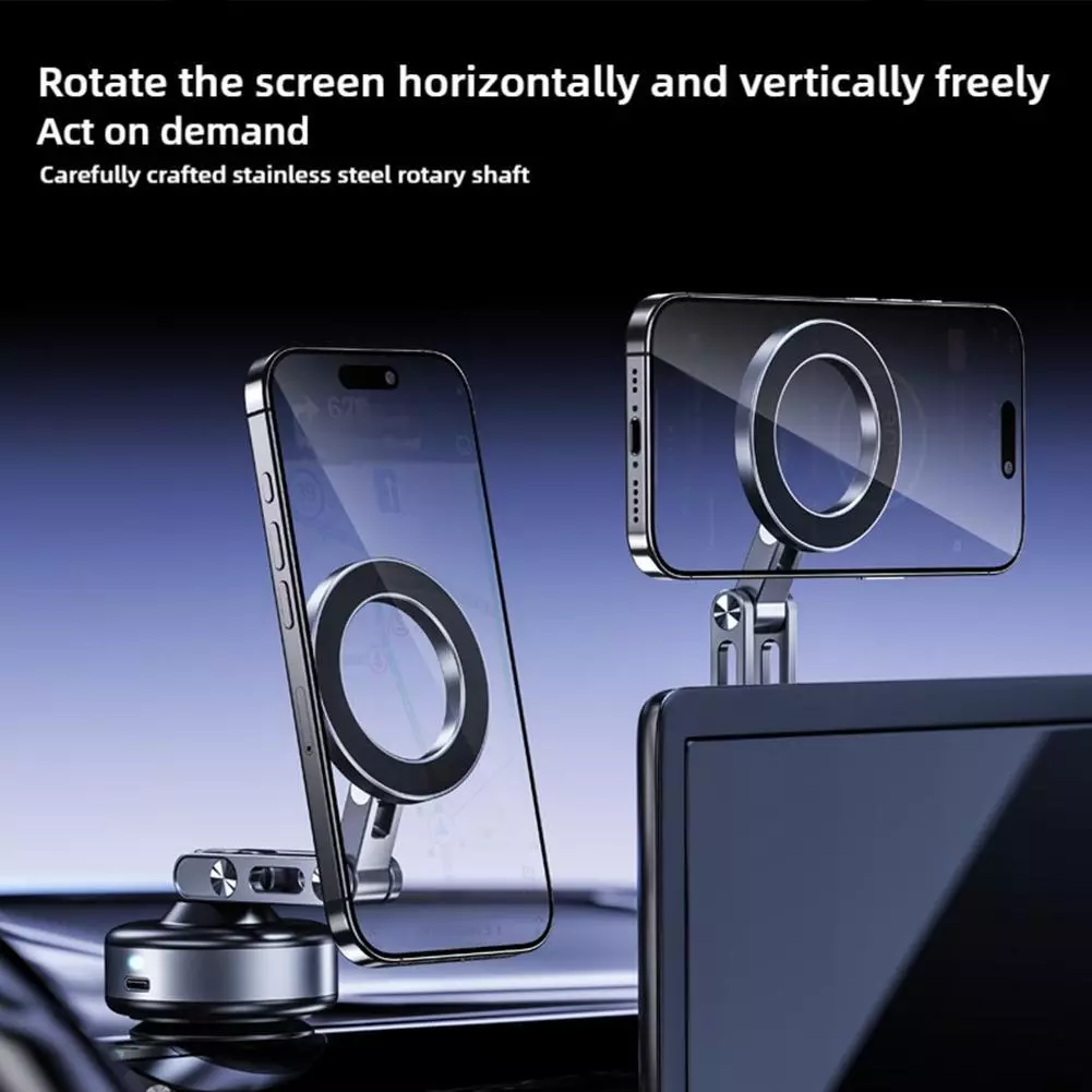 Vacuum Suction Magnetic Phone Holder X93 (Gray) | Phone Holder | SASKA Trading