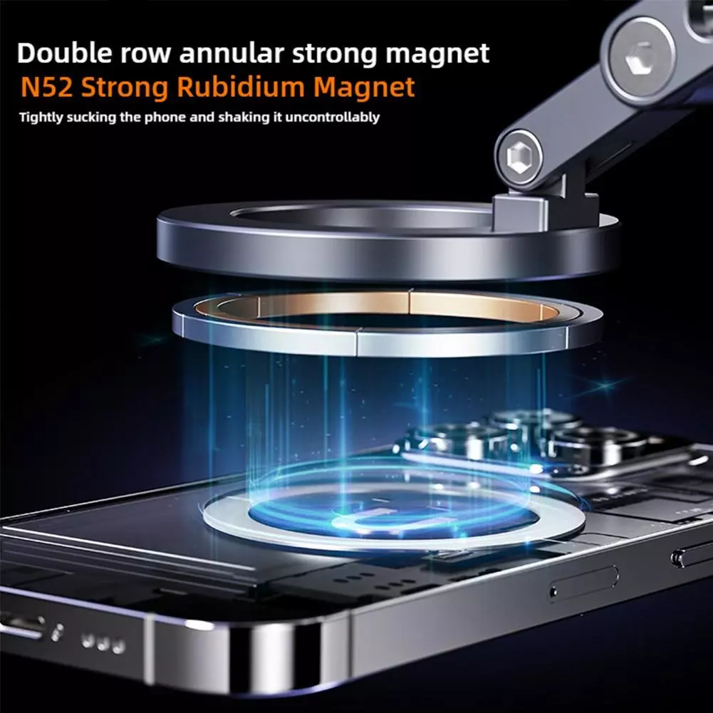 Vacuum Suction Magnetic Phone Holder X93 (Gray) | Phone Holder | SASKA Trading