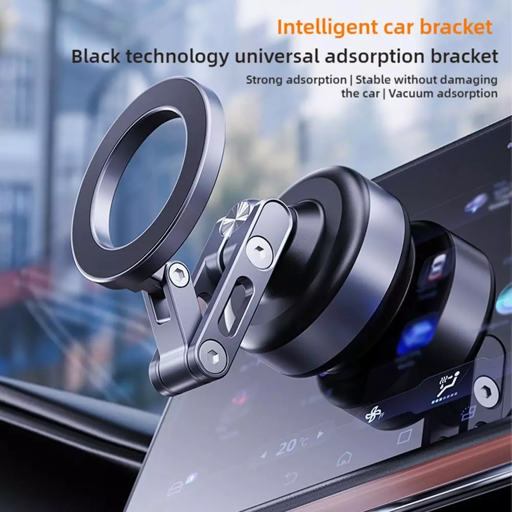 Vacuum Suction Magnetic Phone Holder X93 (Gray) | Phone Holder | SASKA Trading