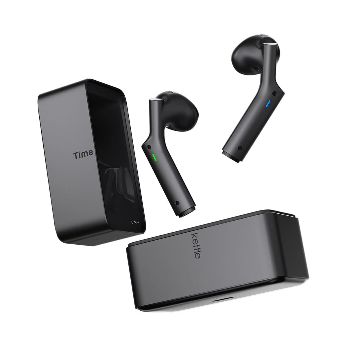 W4 Plus AI Real-Time Translation Earbuds with Bone Conduction by Timekettle, 52 Languages, 106 Accents, 13 Offline Language Packs, Two-Way Call & Video Translation black