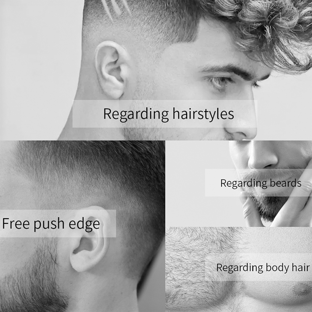 Waterproof Groin & Body Hair Trimmer with Replaceable Ceramic Blade B7 by LILIPRO | Hair Clipper | SASKA Trading