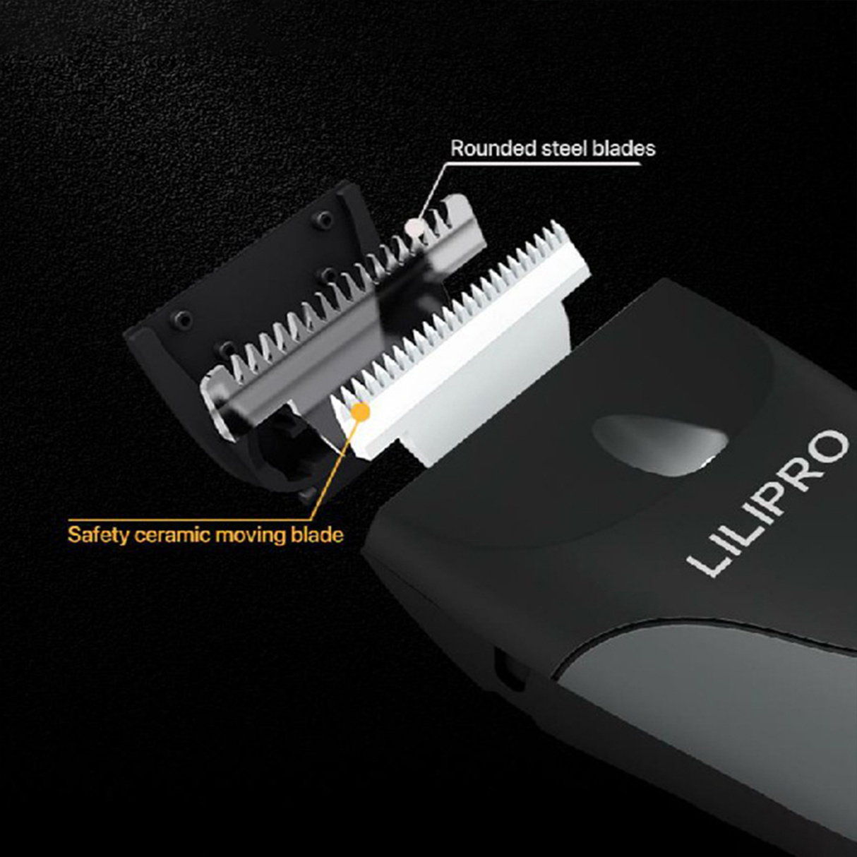 Waterproof Groin & Body Hair Trimmer with Replaceable Ceramic Blade B7 by LILIPRO | Hair Clipper | SASKA Trading