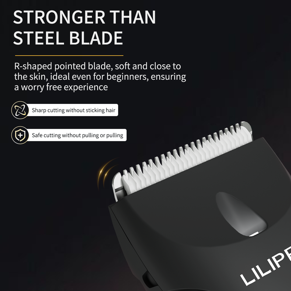 Waterproof Groin & Body Hair Trimmer with Replaceable Ceramic Blade B7 by LILIPRO | Hair Clipper | SASKA Trading
