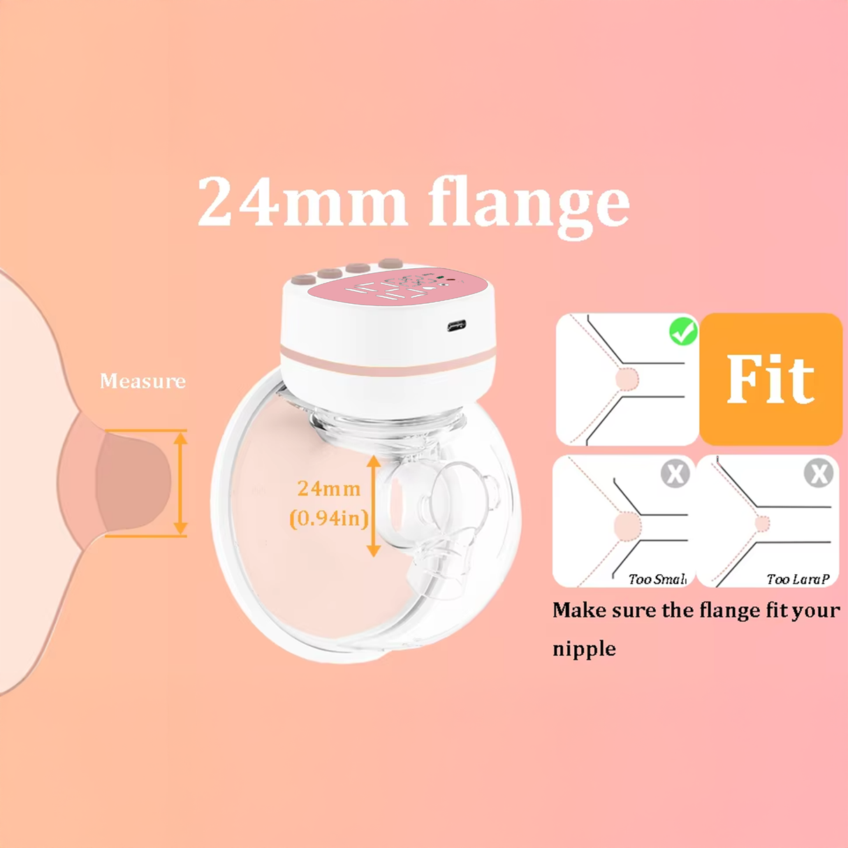 Wearable Electric Breast Pump with 3 Modes & 15 Speeds by MOMWELL | Breast pump | SASKA Trading