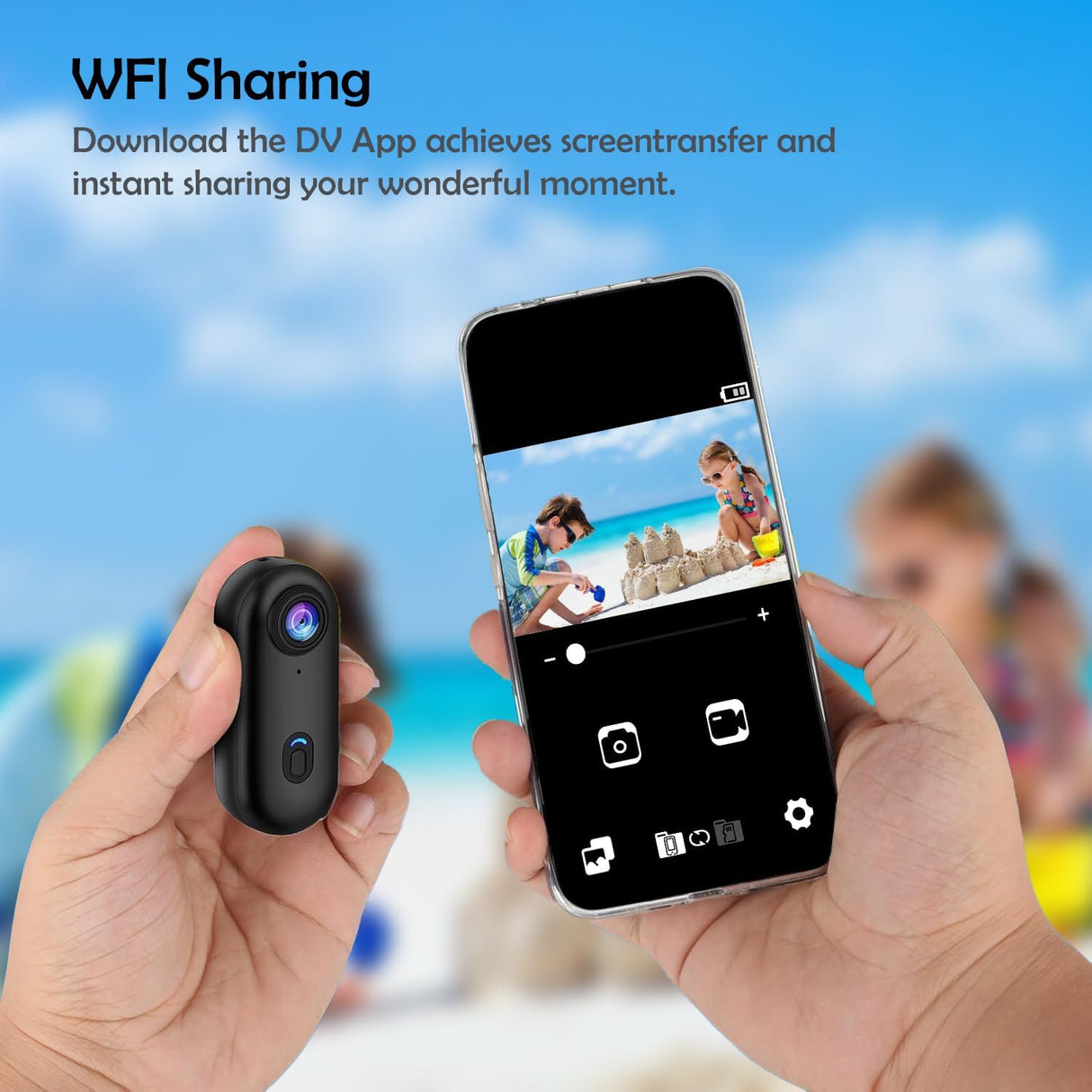 Wearable Mini Sports Camera 4K Wi-Fi Action Camera | Action Camera | SASKA Trading