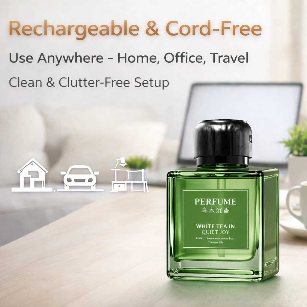 500ml Portable Ultrasonic Essential Oil Diffuser, Rechargeable Aroma Fragrance Machine