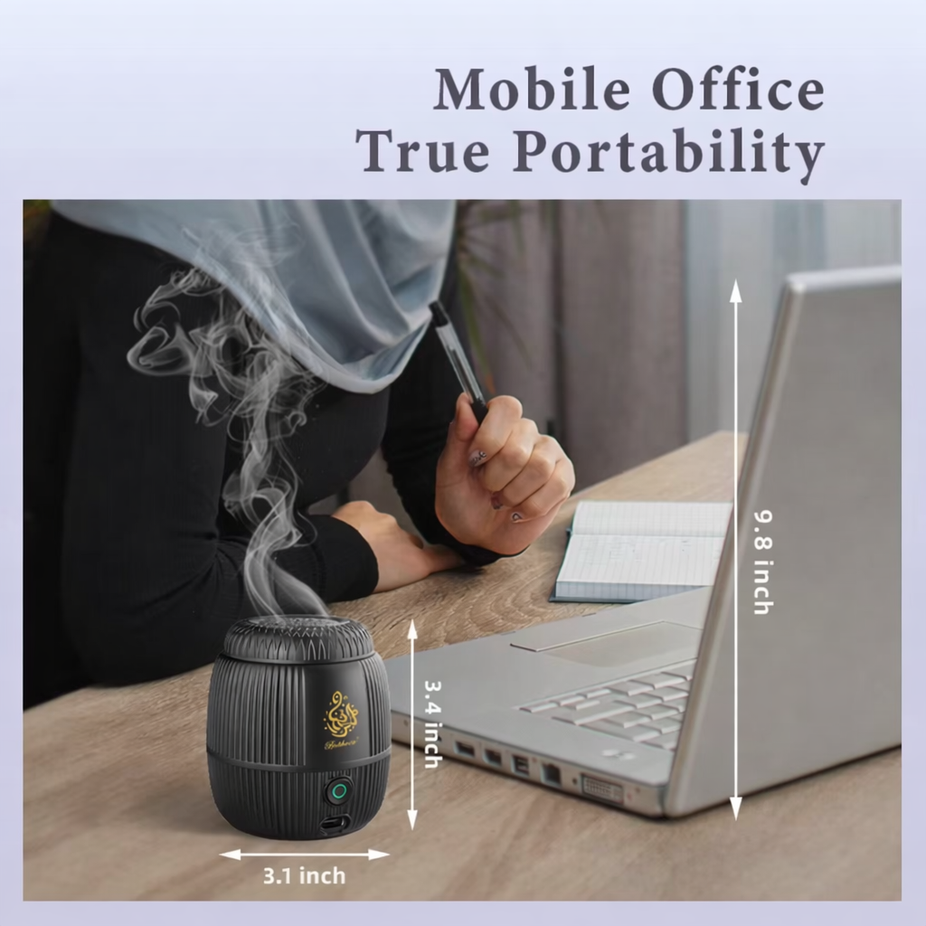 Portable Incense Burner - Car Electric Bukhoor Burning Holder