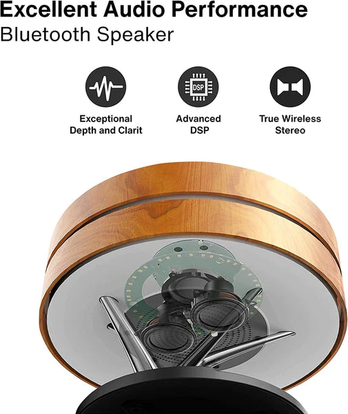 The Dawn Bedside Desk Lamp with Wireless charger and speaker | Bedside Lamp | SASKA Trading