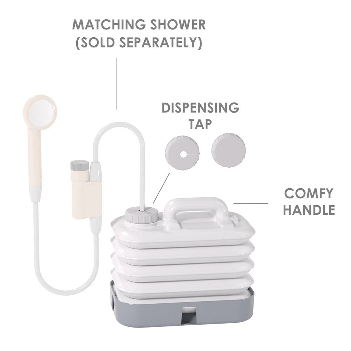 10L Foldable Camping Water Tank by Bluefire | water tank | SASKA Trading