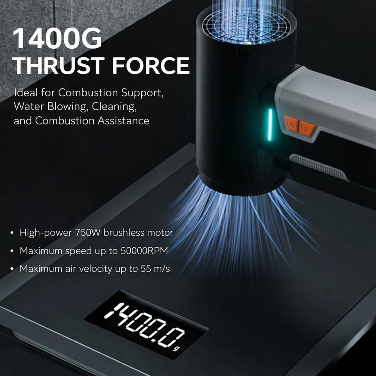 High-Speed Turbo Fan Blower TF64A1 – Powerful Motor with Multiple Nozzle by Booster