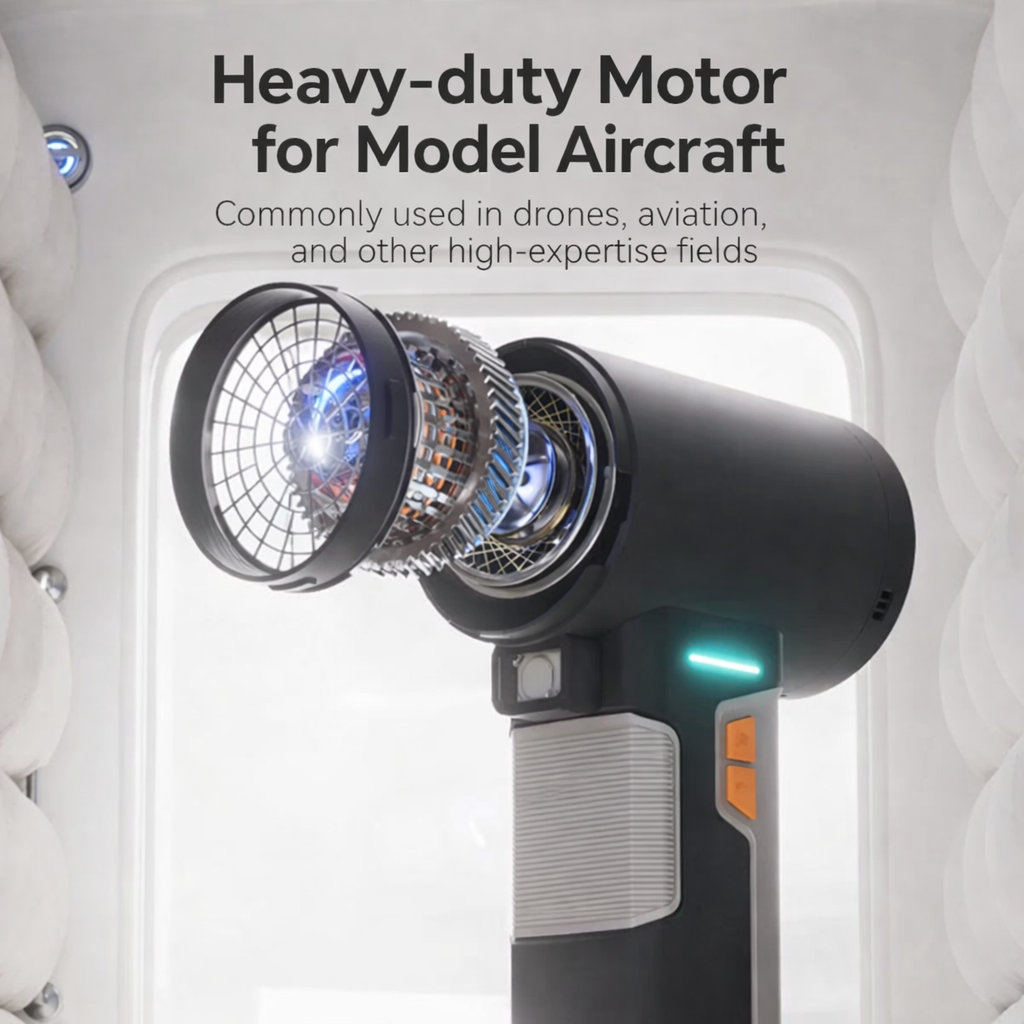 High-Speed Turbo Fan Blower TF64A1 – Powerful Motor with Multiple Nozzle by Booster