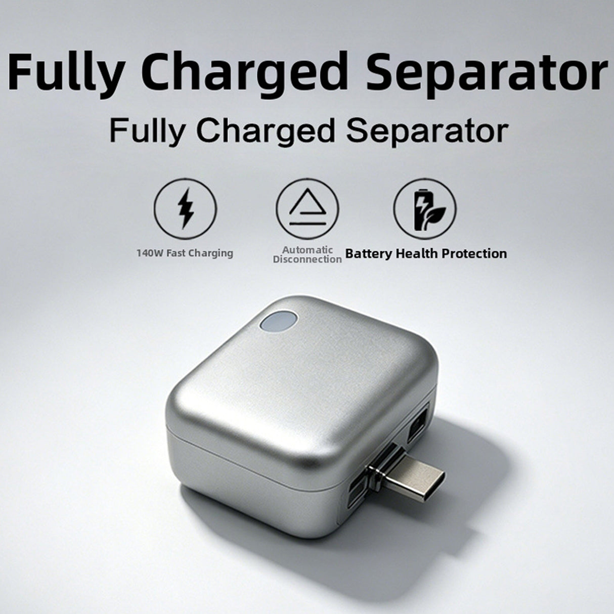 140W Fast Charging Automatic Pop-off Charging Disconnector Type-C, Smart Auto Stop Charging Adapter KH51 by KUWAJIA
