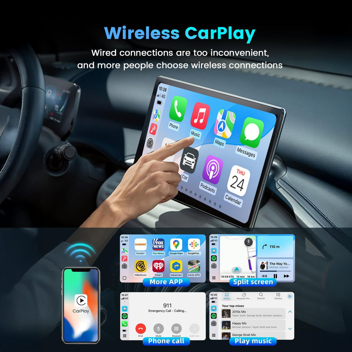 Carlinkit Mini SE Pro Wireless CarPlay & Android Auto Adapter | Carplay Adapter | SASKA Trading