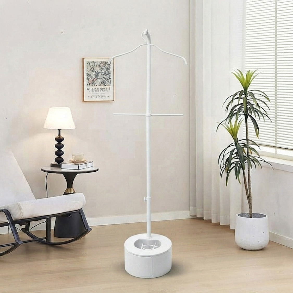 185cm Long Incense Burner Stand, Adjustable Height Bakhoor Burning Clothes Hanger Stand