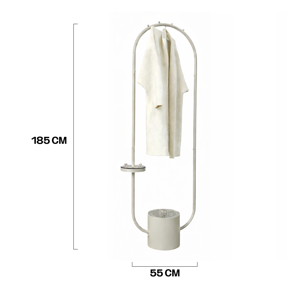 ستاند ملابس فاخر مع مبخرة مدمجة لتعطير الملابس والأقمشة