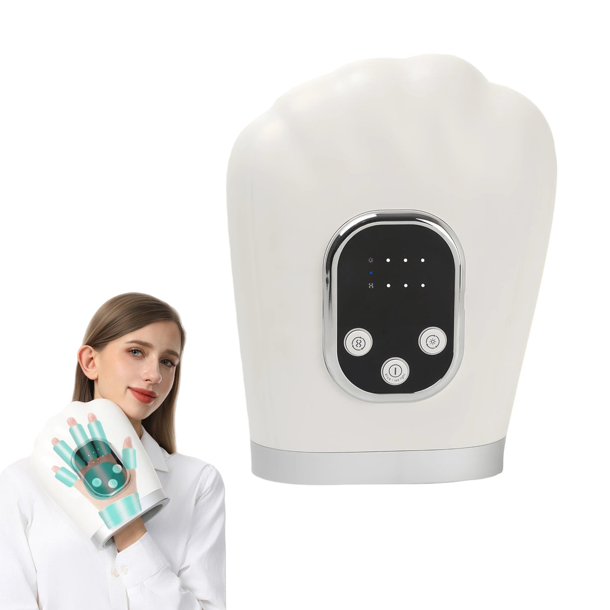 Intelligent Electric Hand Massager for Pain Relief, Stress Reduction & Deep Relaxation- Saska - saska.ae