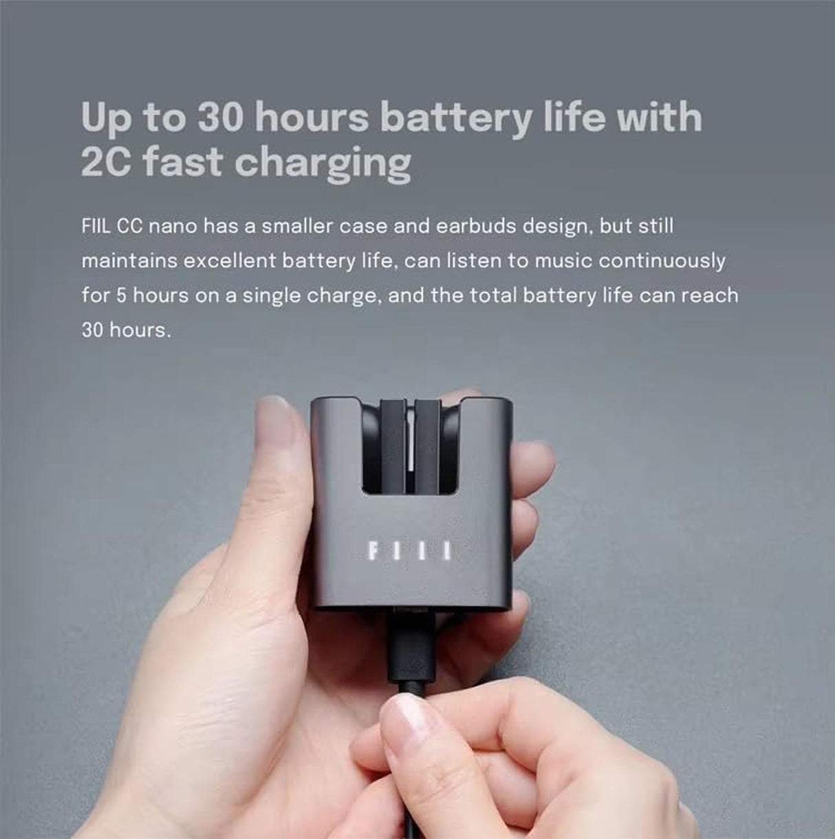 سماعات أذن لاسلكية بالكامل CC Nano مع عزل ضوضاء لهواتف iPhone وAndroid من FIIL