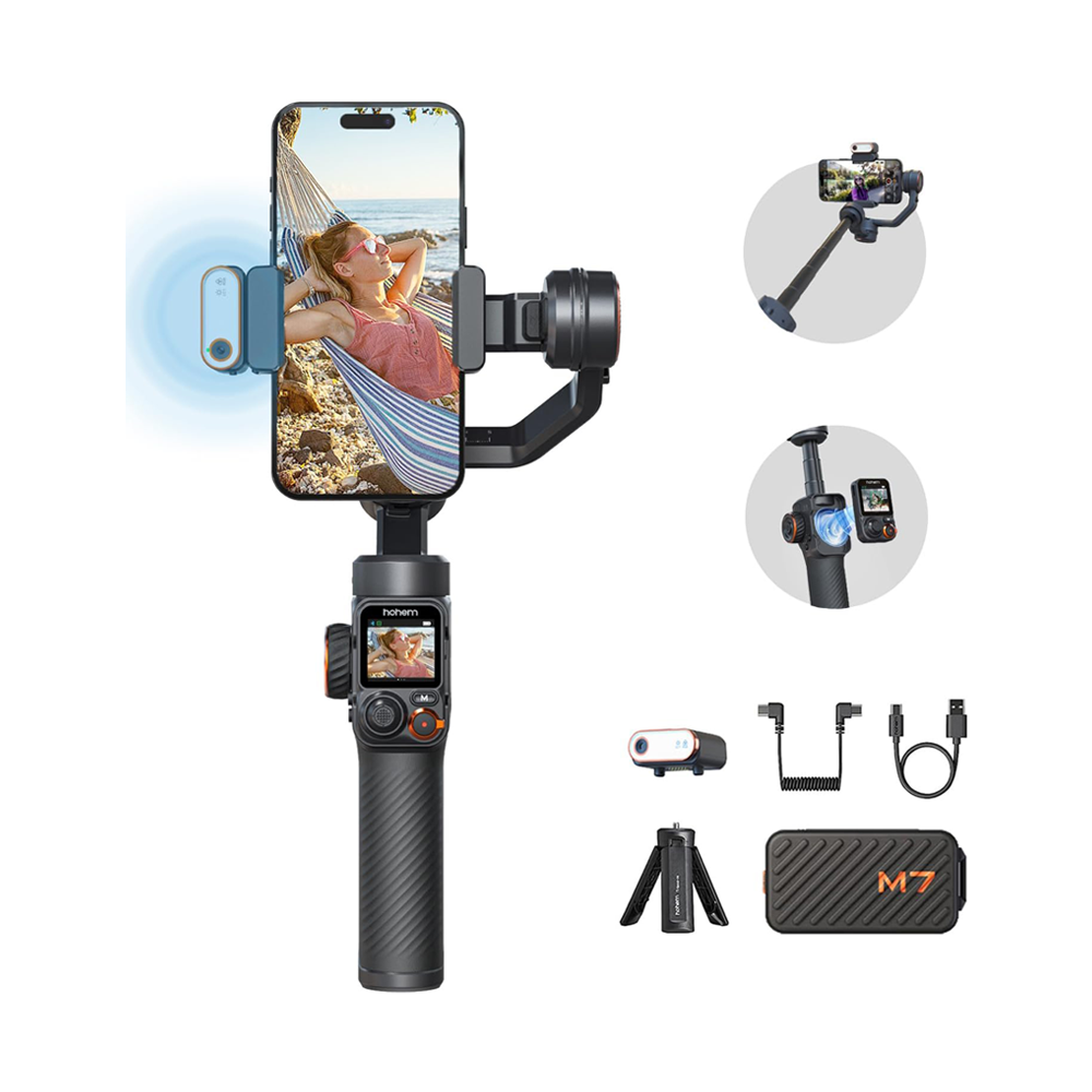 iSteady M7 Phone Stabilizer with Advanced AI Tracker by Hohem | Phone Gimble | SASKA Trading