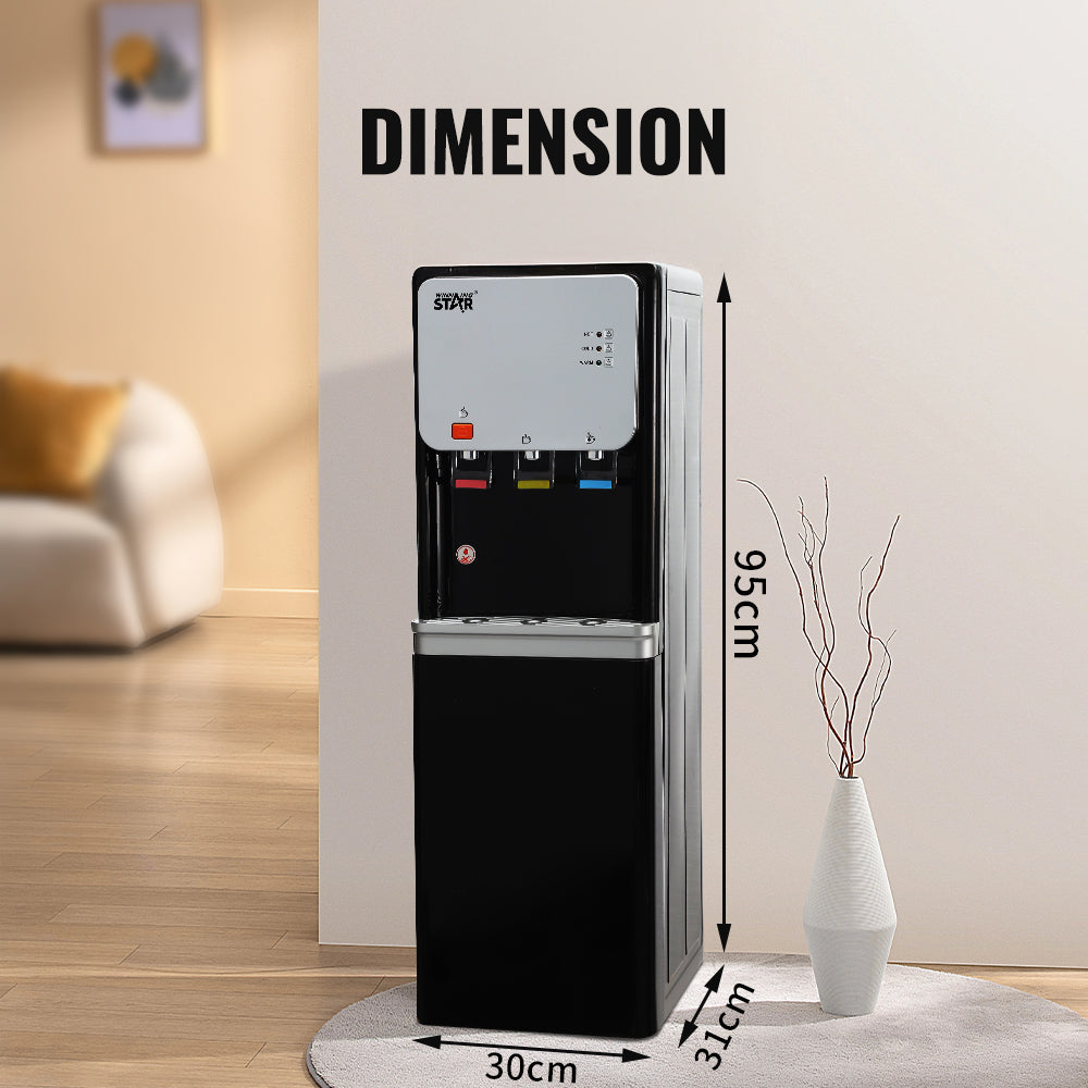 Bottom Loading Electric Water Dispenser for instant Hot, Cold & Ambient water (ST-6506-HS) by Winning Star | Water Dispenser | SASKA Trading