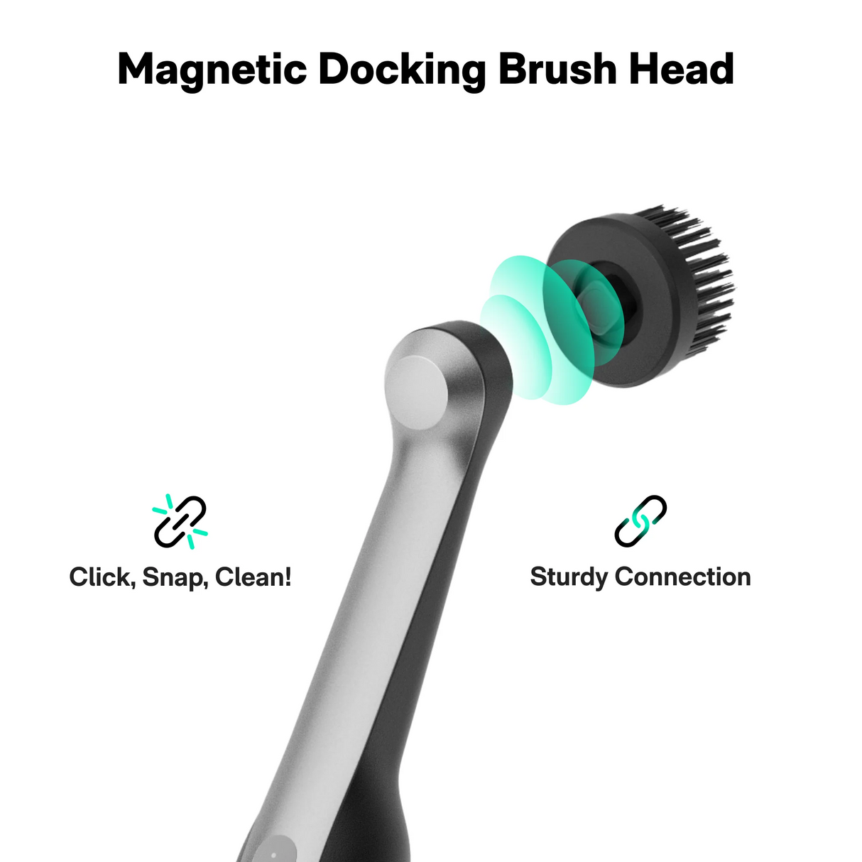 فرشاة تنظيف مقاومة للماء IPX7 للحمام والبلاط والجص والزوايا والشقوق من HOTO Wand.