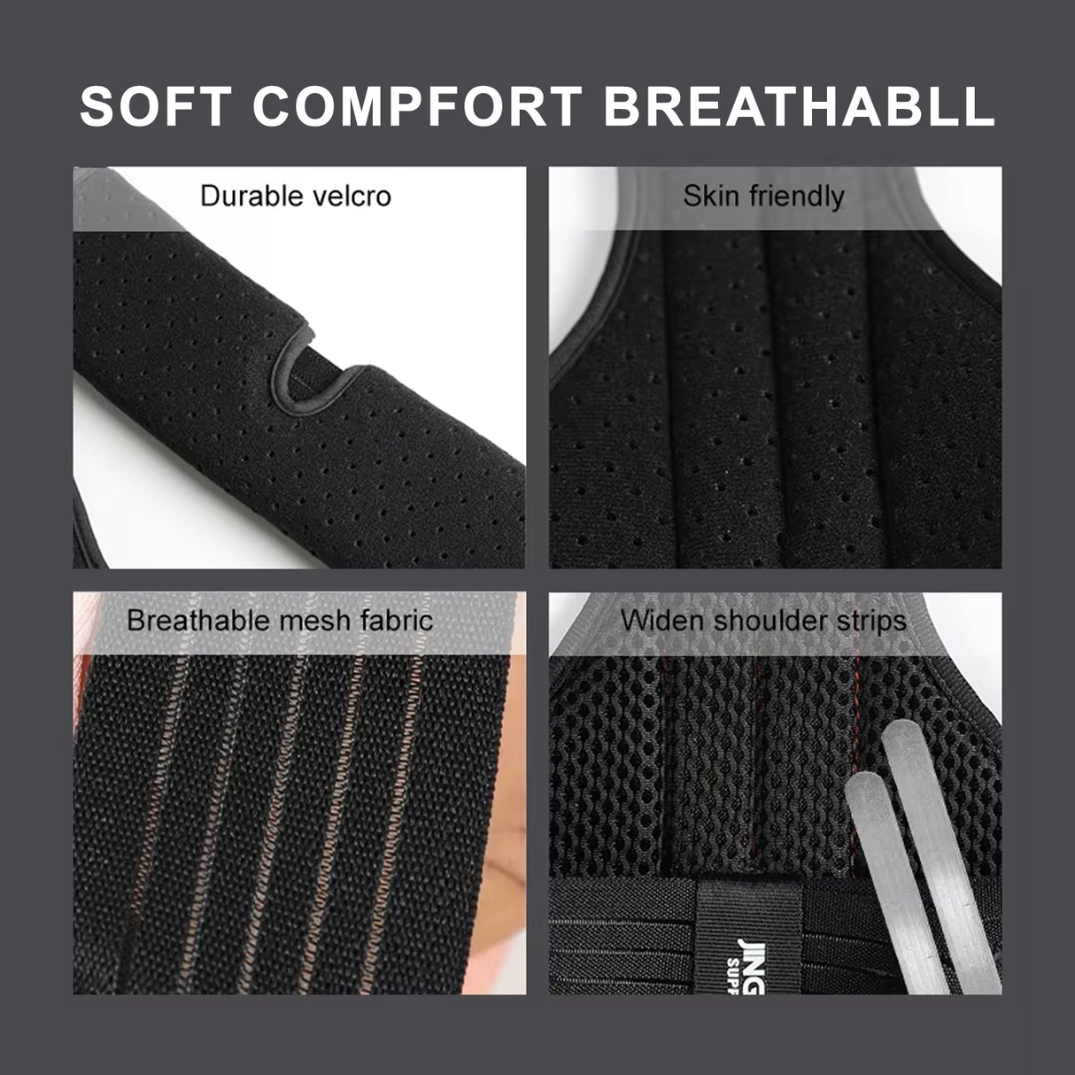 Adjustable Posture Corrector for Back & Shoulder Support (JB-2007)