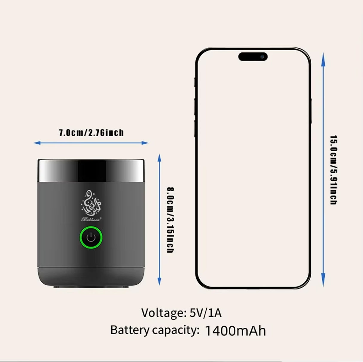 مبخرة بخور صغيرة B37 – مبخرة محمولة سريعة للبخور