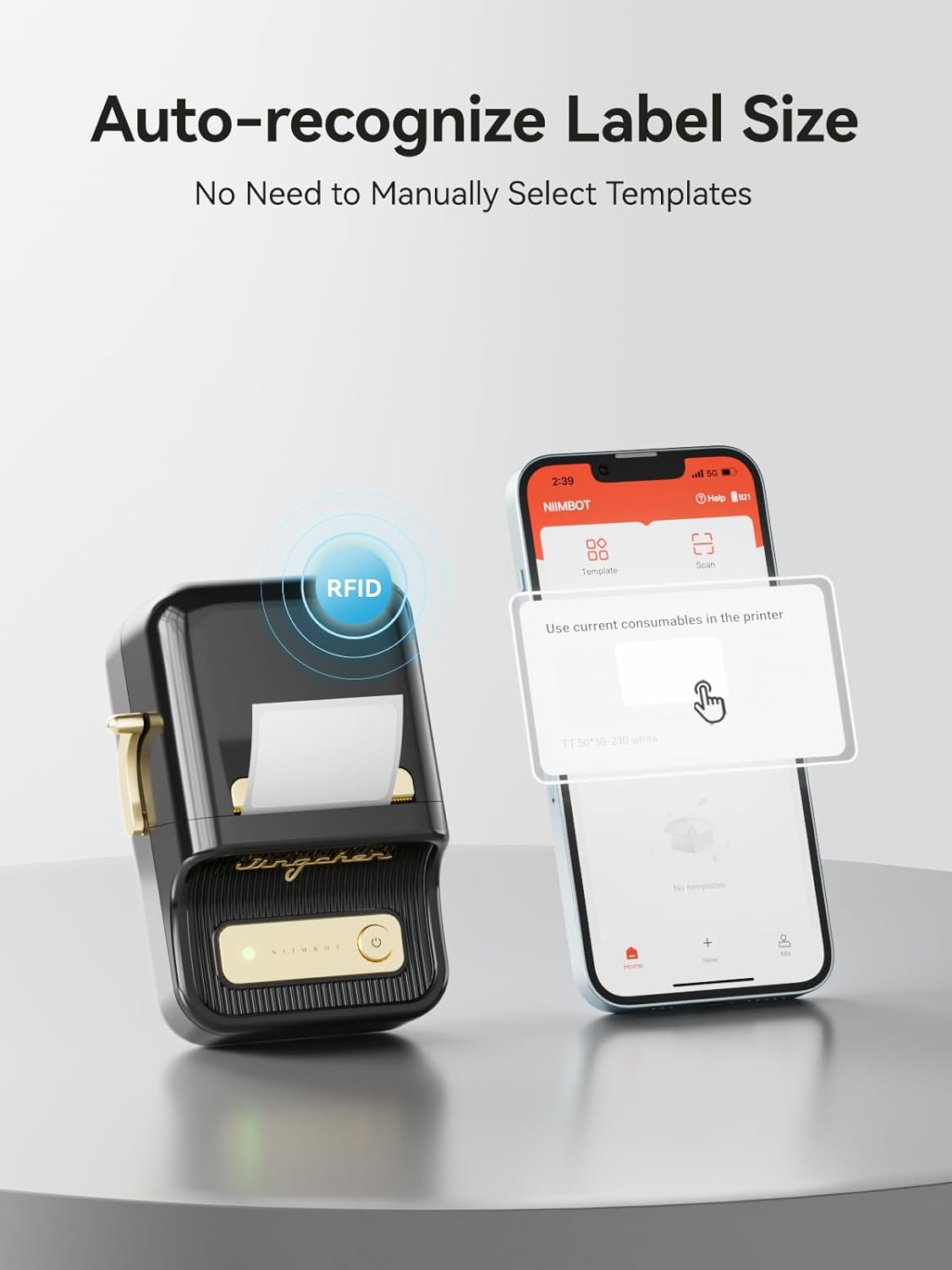 B21 Bluetooth Portable Thermal Label Printer 2 inch by Niimbot | Label Printer | SASKA Trading