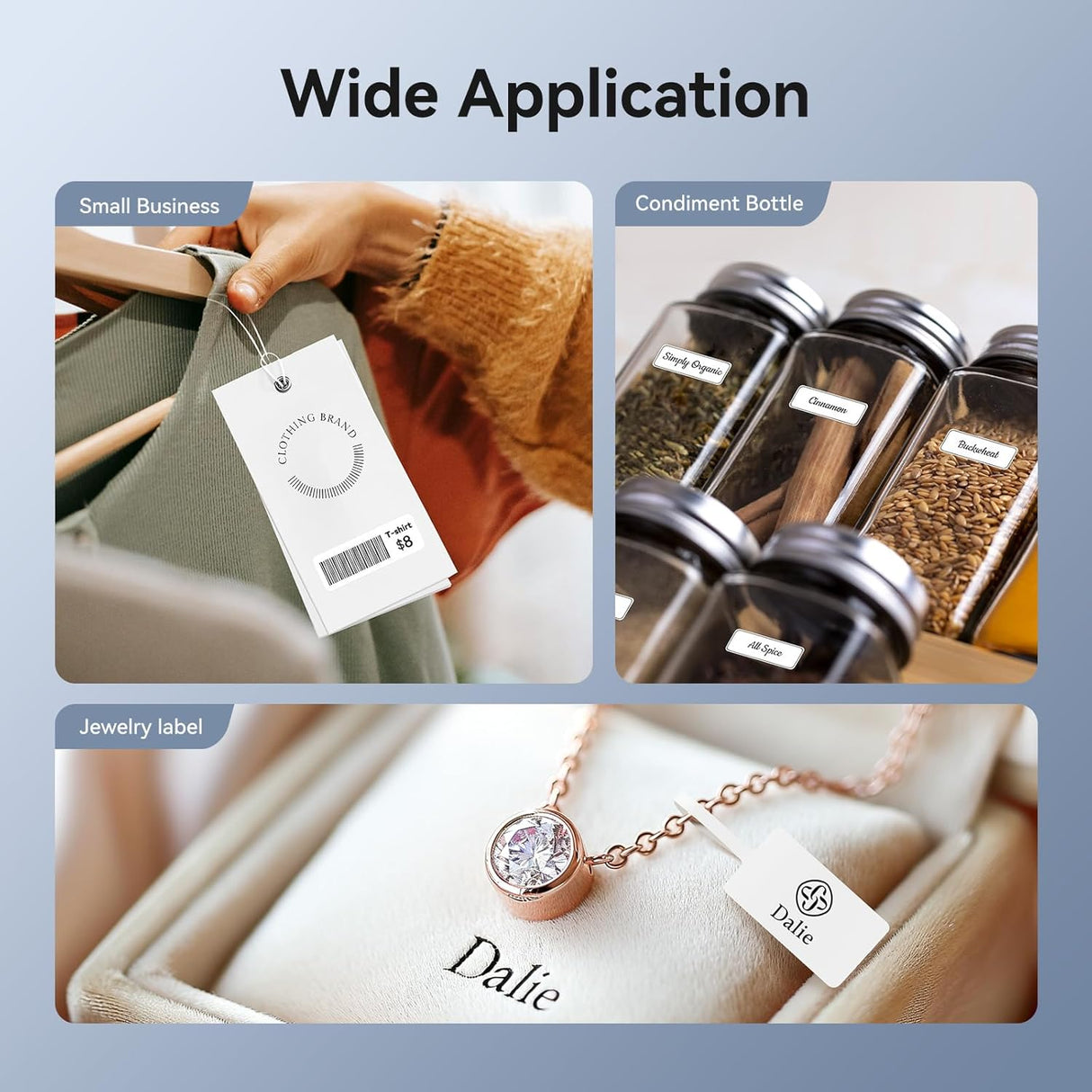 NIIMBOT D11_H Upgraded Portable Thermal Label Printer with 1 Roll Tape | Label Printer | SASKA Trading