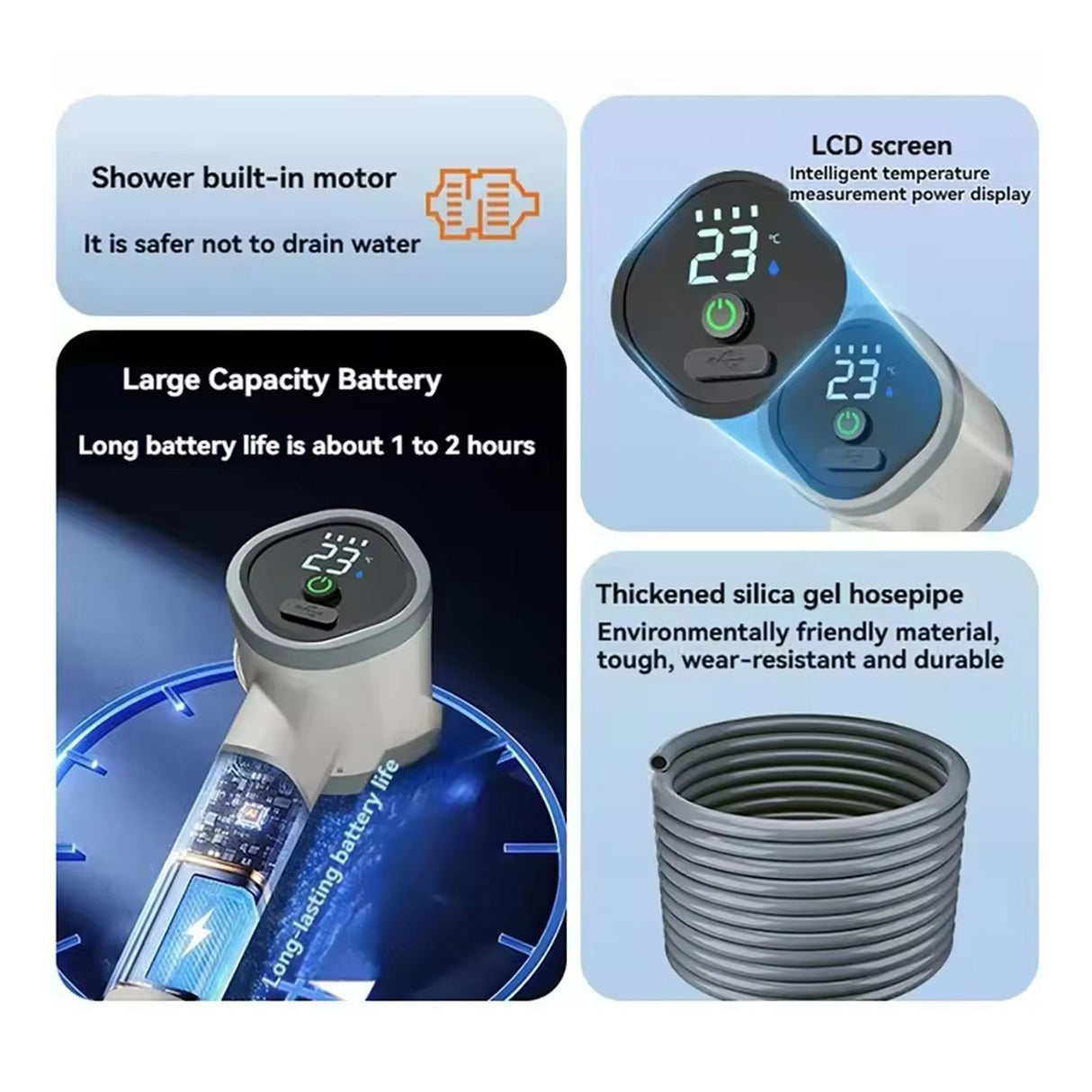 Portable Outdoor Handheld Shower | PORTABLE SHOWER | SASKA Trading