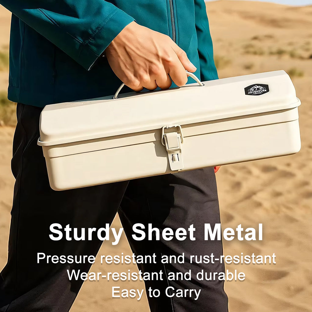 Outdoor Camping Tea Set with Stainless Steel Storage Box | Outdoor Coffee Set | SASKA Trading