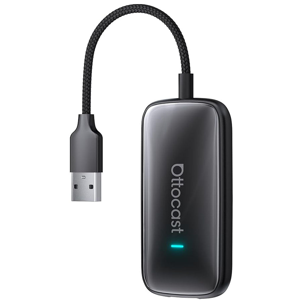 Play2Video Ultra Wireless CarPlay & Android Auto Adapter with Netflix, YouTube, Spotify, Prime Video, IPTV, Android 12 & Dual Wi-Fi 6 by OTTOCAST