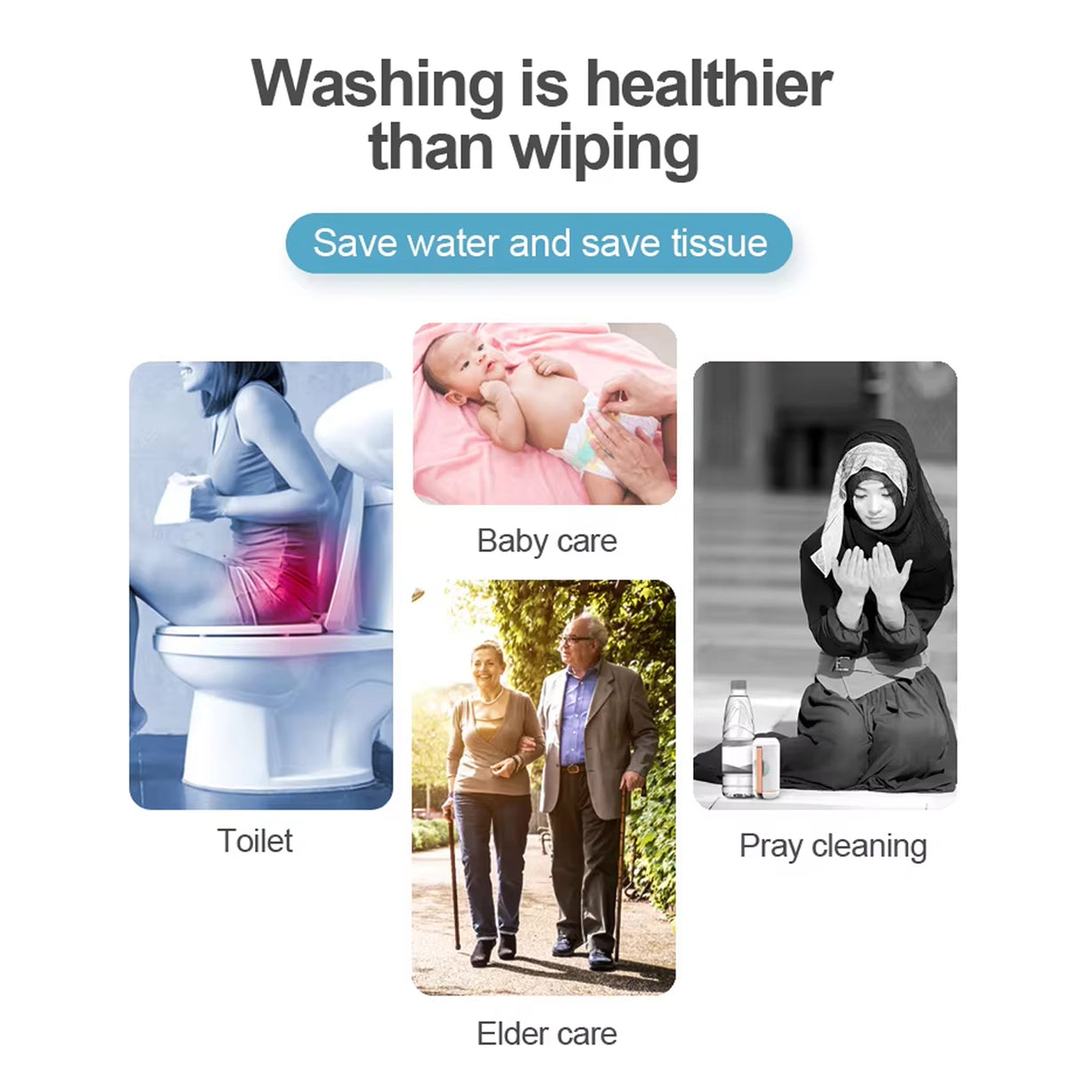 Pocket Travel Bidet Sprayer BS-21S by Blue Fire