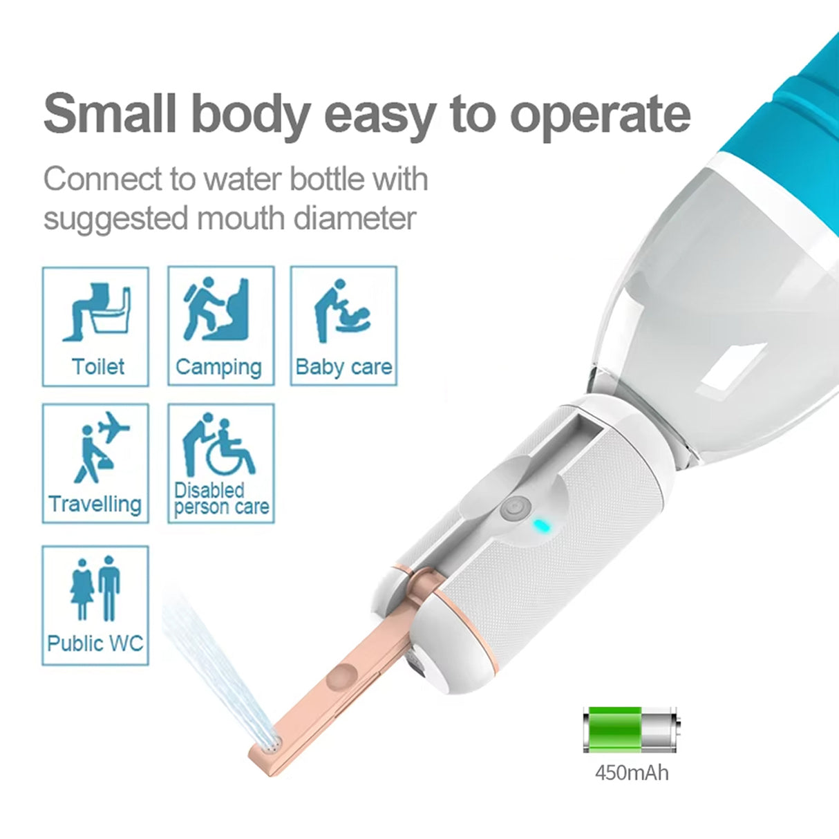 Pocket Travel Bidet Sprayer BS-21S by Blue Fire