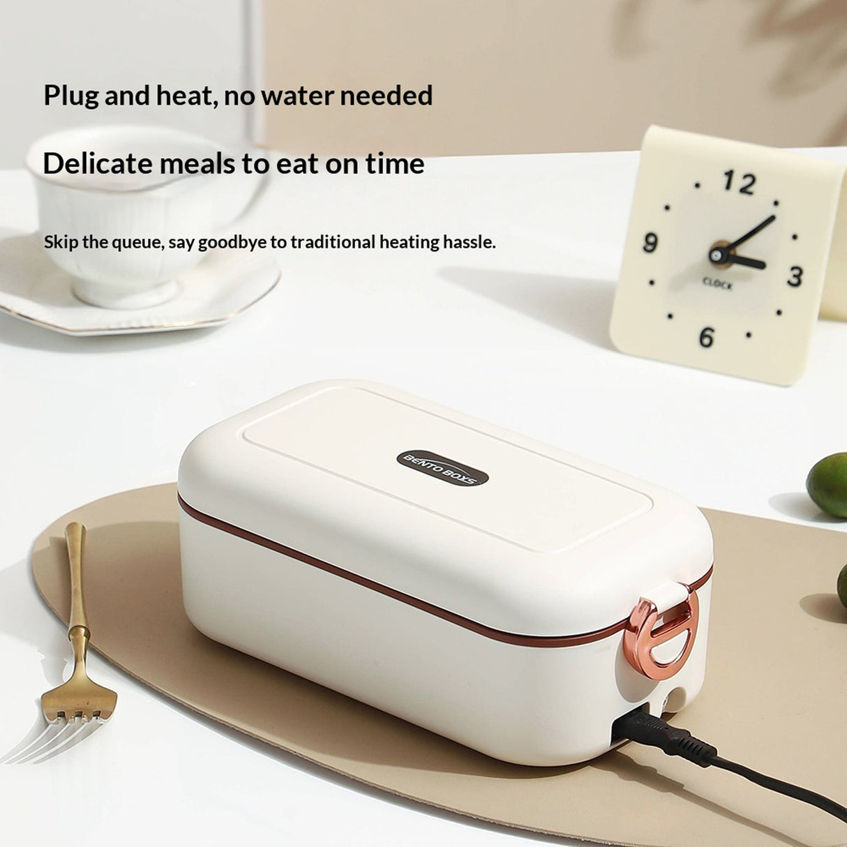 Dual Mode Electric Lunch Box 900ml 45W, Portable Food Warmer LunchMate by Porodo
