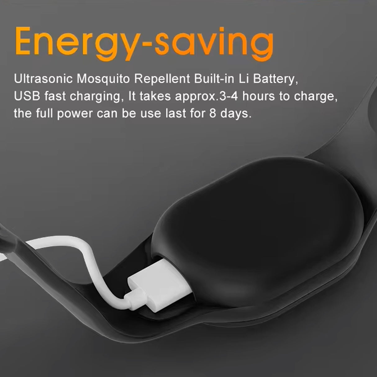 Portable Ultrasonic Mosquito Repellent Bracelet with Yellow Light, Portable Mosquito Repellent Bracelet with Yellow Light, USB Rechargeable Anti Mosquito Wristband