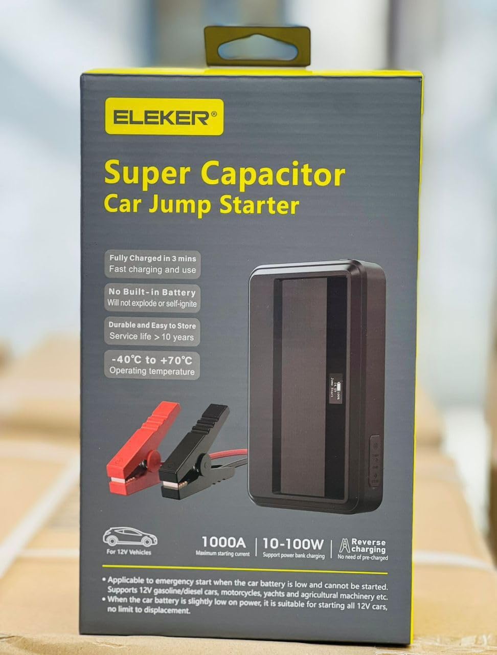 Super Capacitor Vehicle Jump Starter for 12V Battery CE215 by Eleker | Jump Starter | SASKA Trading