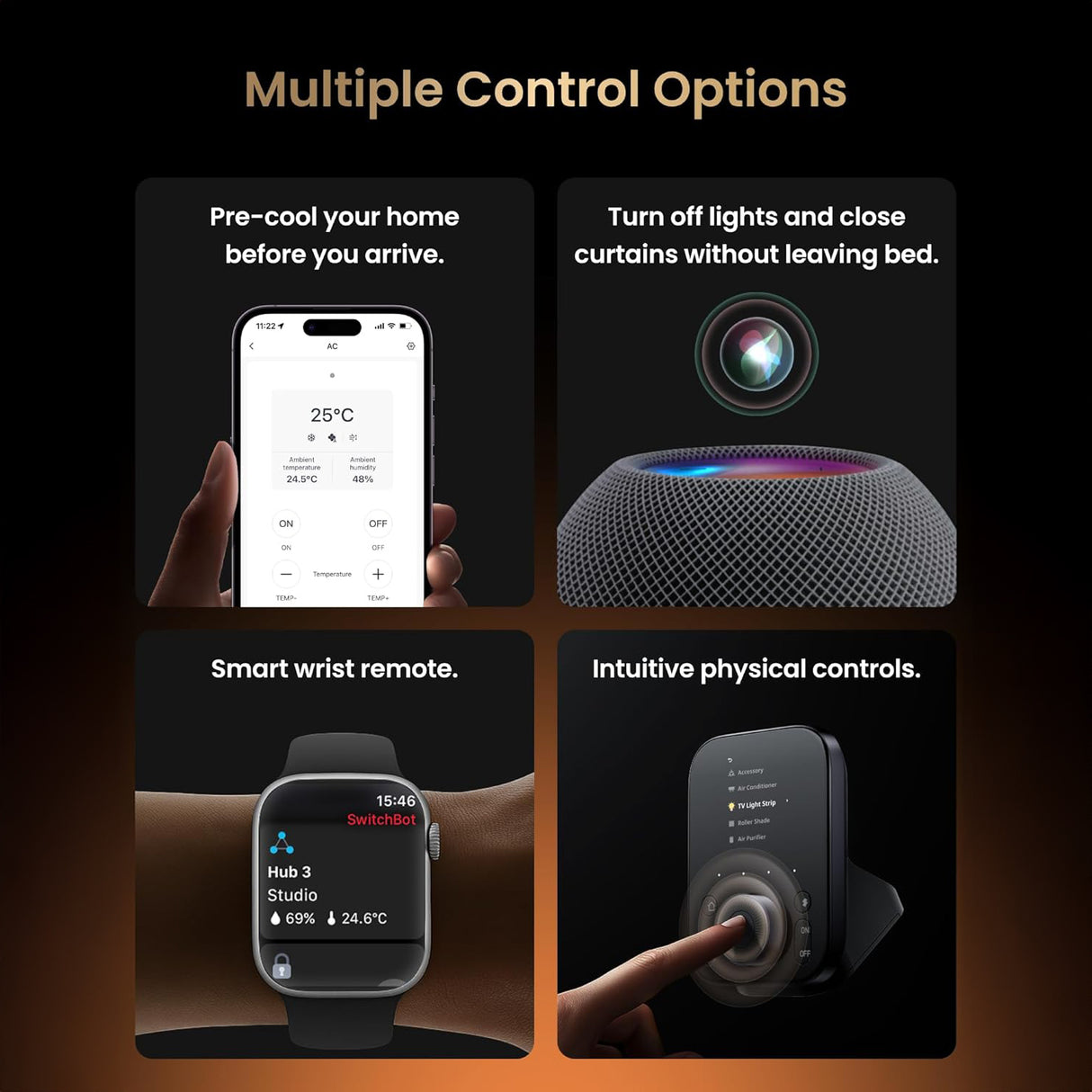 Smart Home Hub 3 (3rd Gen) with 2.4" IPS Screen & Knob Control by SwitchBot | Smart Hub | SASKA Trading