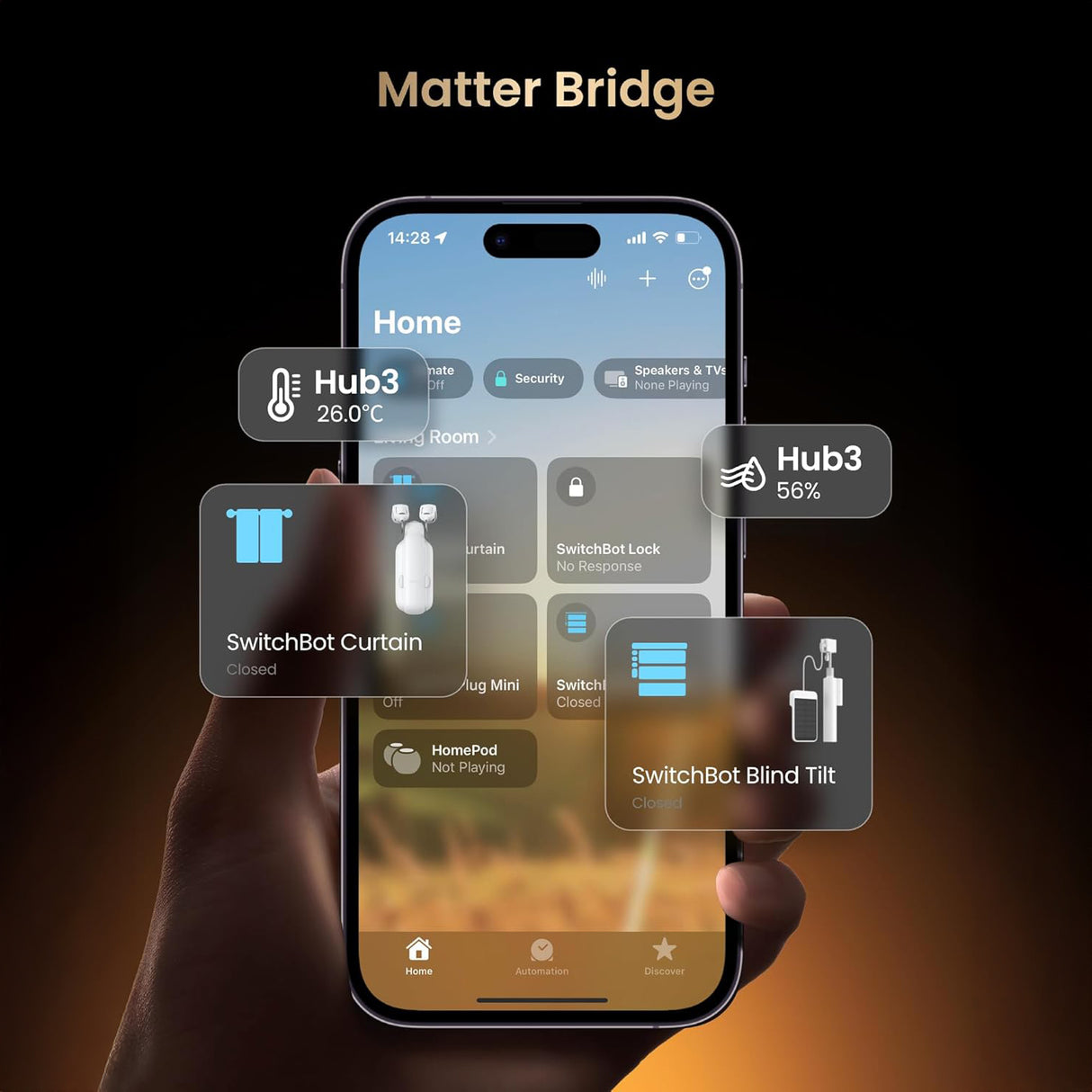 Smart Home Hub 3 (3rd Gen) with 2.4" IPS Screen & Knob Control by SwitchBot | Smart Hub | SASKA Trading