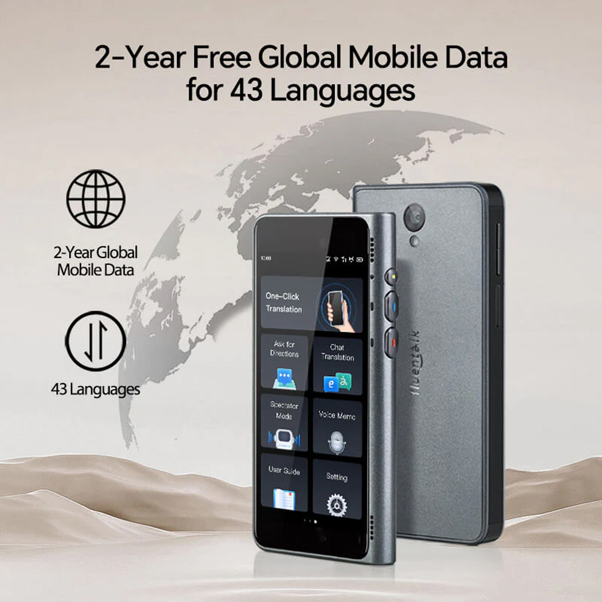 New T1 Offline AI Translator 40+ Language Voice Translator with Photo Translation and 31+ Offline Language Packs by Timekettle