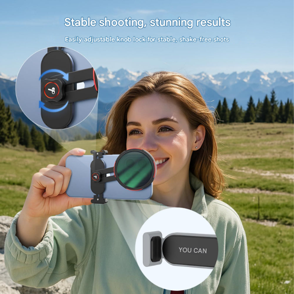 Phone Filter Lens Mount 67mm by TELESIN | Phone camera filter mount | SASKA Trading