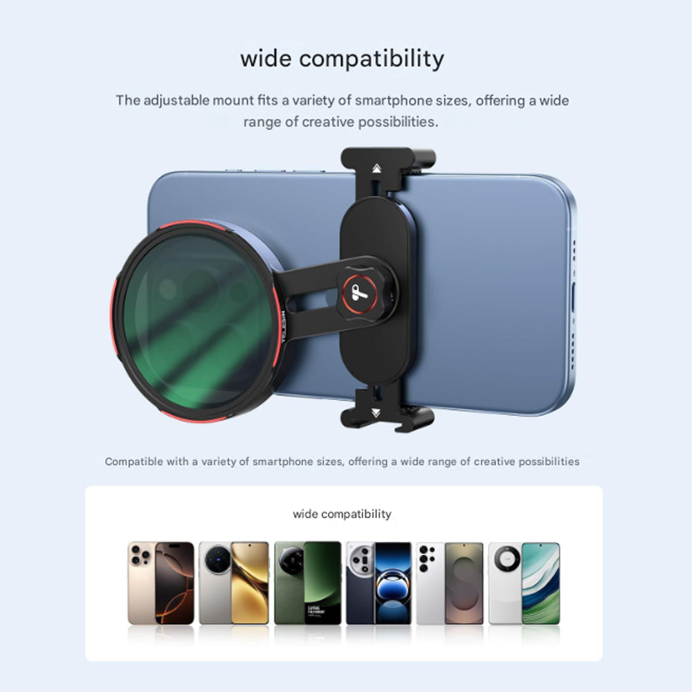 Phone Filter Lens Mount 67mm by TELESIN | Phone camera filter mount | SASKA Trading