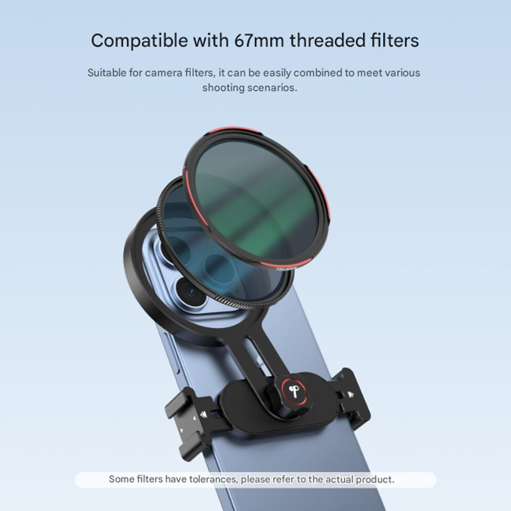 Phone Filter Lens Mount 67mm by TELESIN | Phone camera filter mount | SASKA Trading