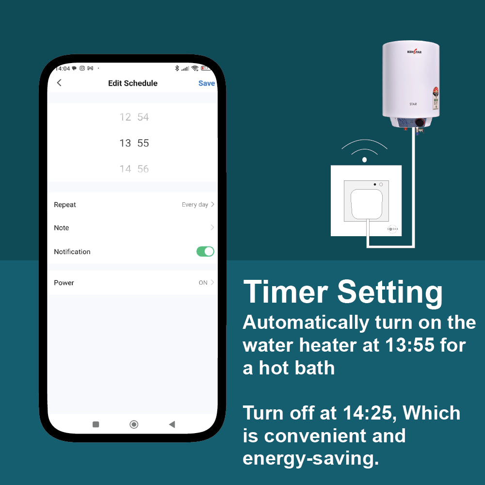 Saska Smart Wall Socket Single | Smart Socket | SASKA Trading