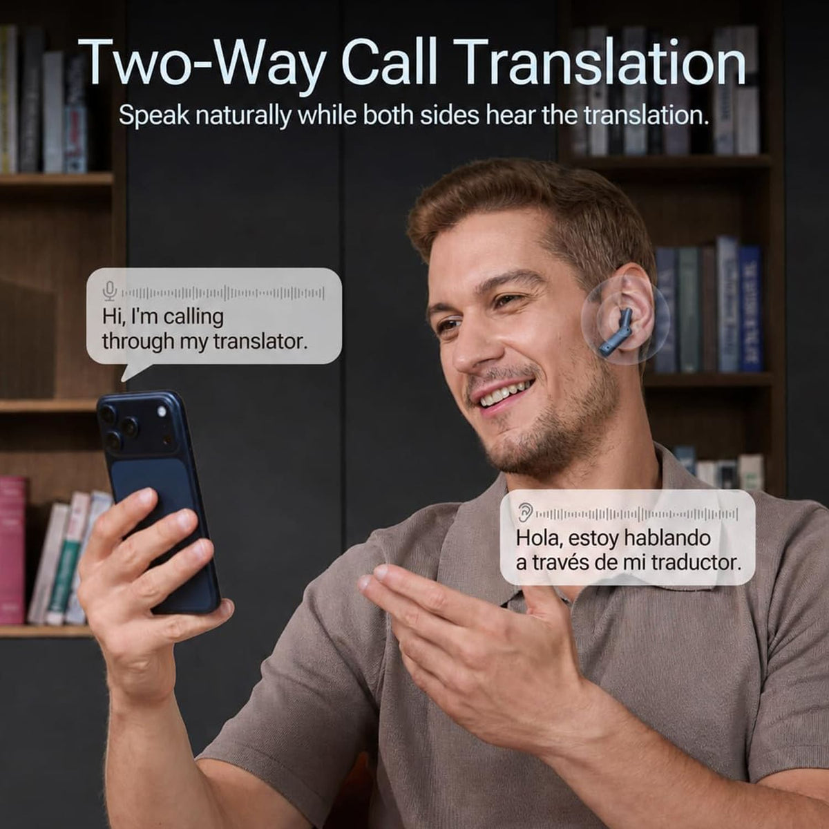 W4 Plus AI Real-Time Translation Earbuds with Bone Conduction by Timekettle, 52 Languages, 106 Accents, 13 Offline Language Packs, Two-Way Call & Video Translation