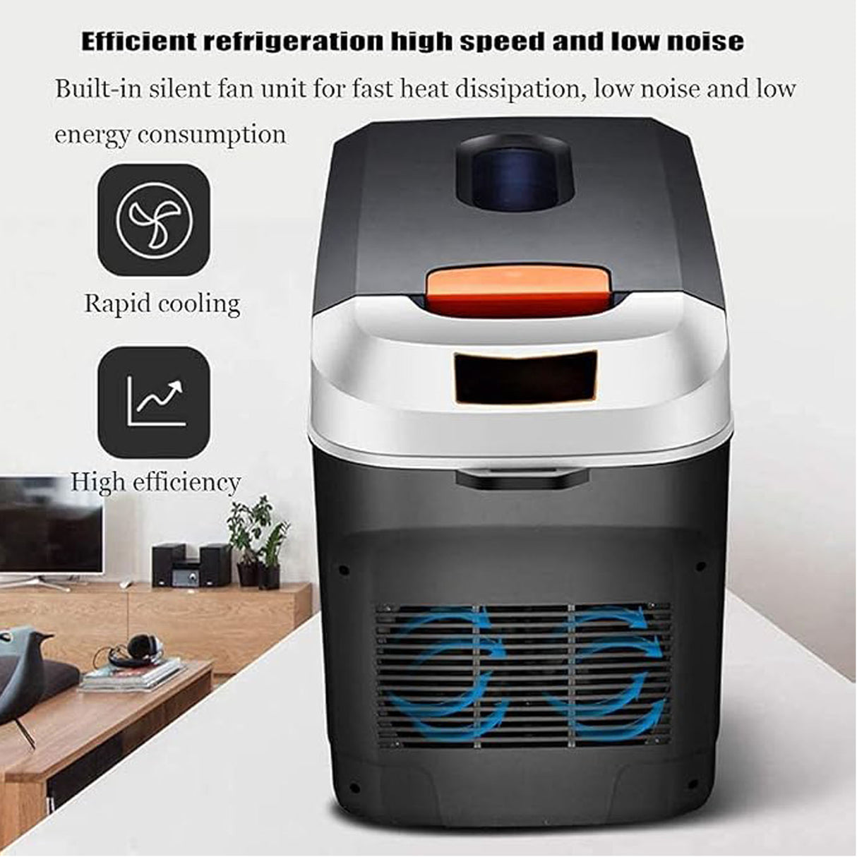 10L Portable Electric Cooler & Warmer Box AC/DC Mini Fridge for Car, Home, Camping & Travel
