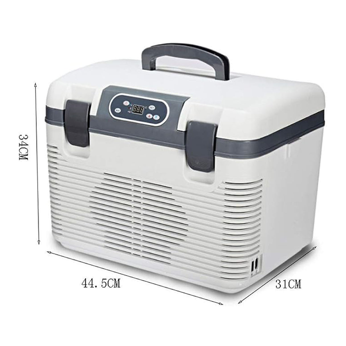 ثلاجة كهربائية محمولة 19 لتر للتبريد والتسخين – ثلاجة سيارة AC/DC بجهد 12V/24V تعمل بتقنية التبريد الحراري بدون ثلج للمنزل والتخييم والسفر