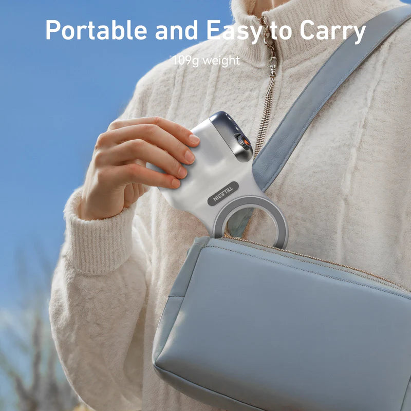 قبضة كاميرا مغناطيسية للهاتف الجيل الثاني مع ريموت لاسلكي ومقبض تثبيت سريع للهواتف الذكية من TELESIN